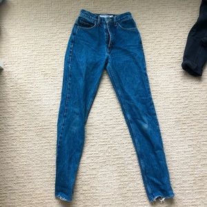 American Apparel high waisted jeans